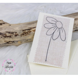 Stickmuster Gänseblümchen Doodle